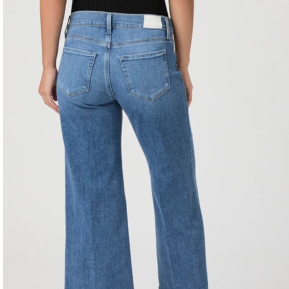 Anessa Maternity Wide Leg Jean in Rock Show Distressed New with Tags - Picture 2 of 4